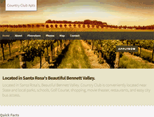 Tablet Screenshot of liveatcountryclubapts.com